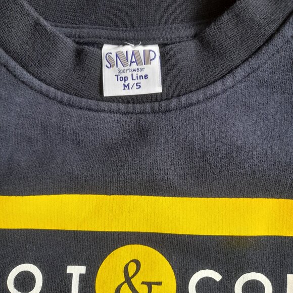 Vintage German Tea Sweatshirt by Snap Sportswear Size Medium 44" Chest Black - Picture 8 of 14